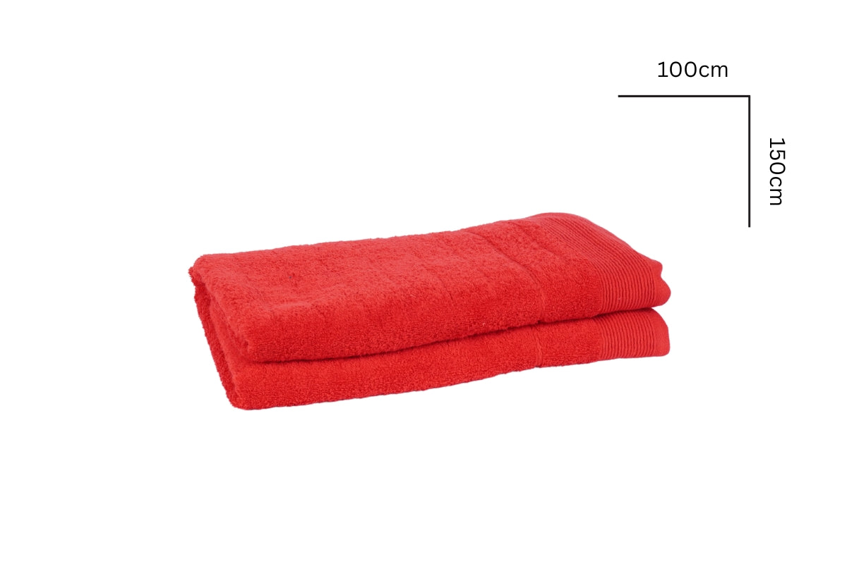 Hochwertige Frottierwäsche – Rot