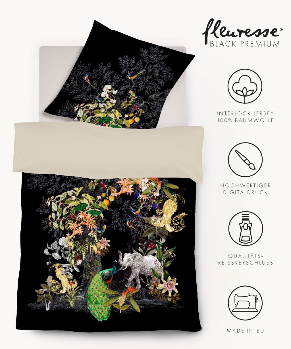 Bettwäsche Black Premium Jersey