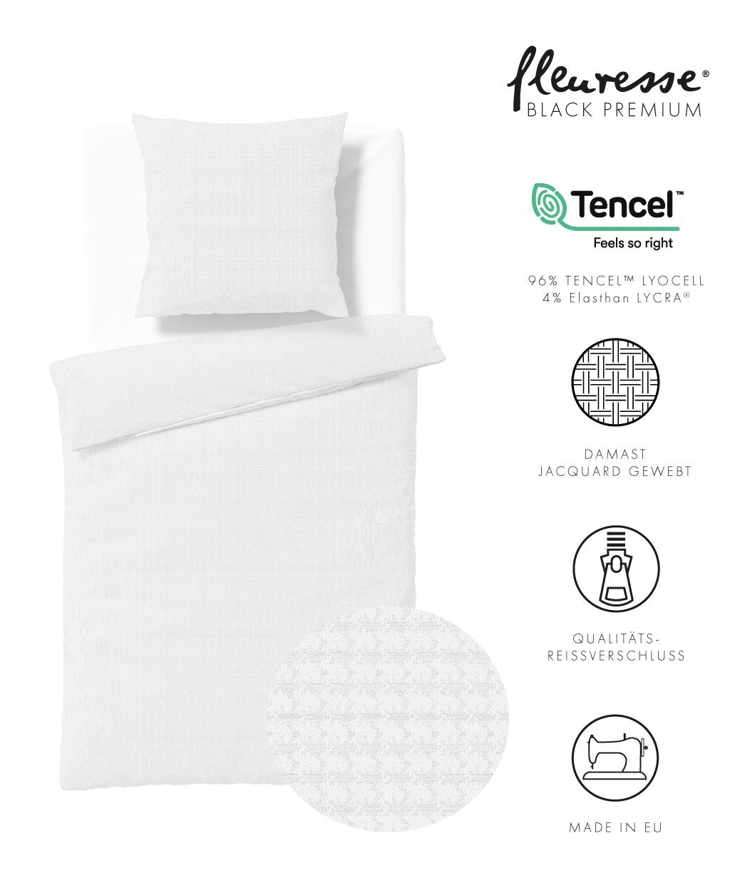 Bettwäsche Black Premium Damast aus Tencel