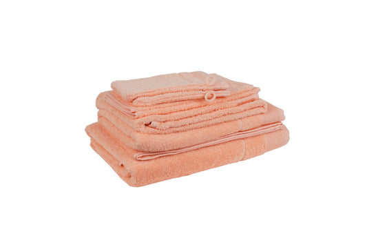 Hochwertige Frottierwäsche – Pfirsich