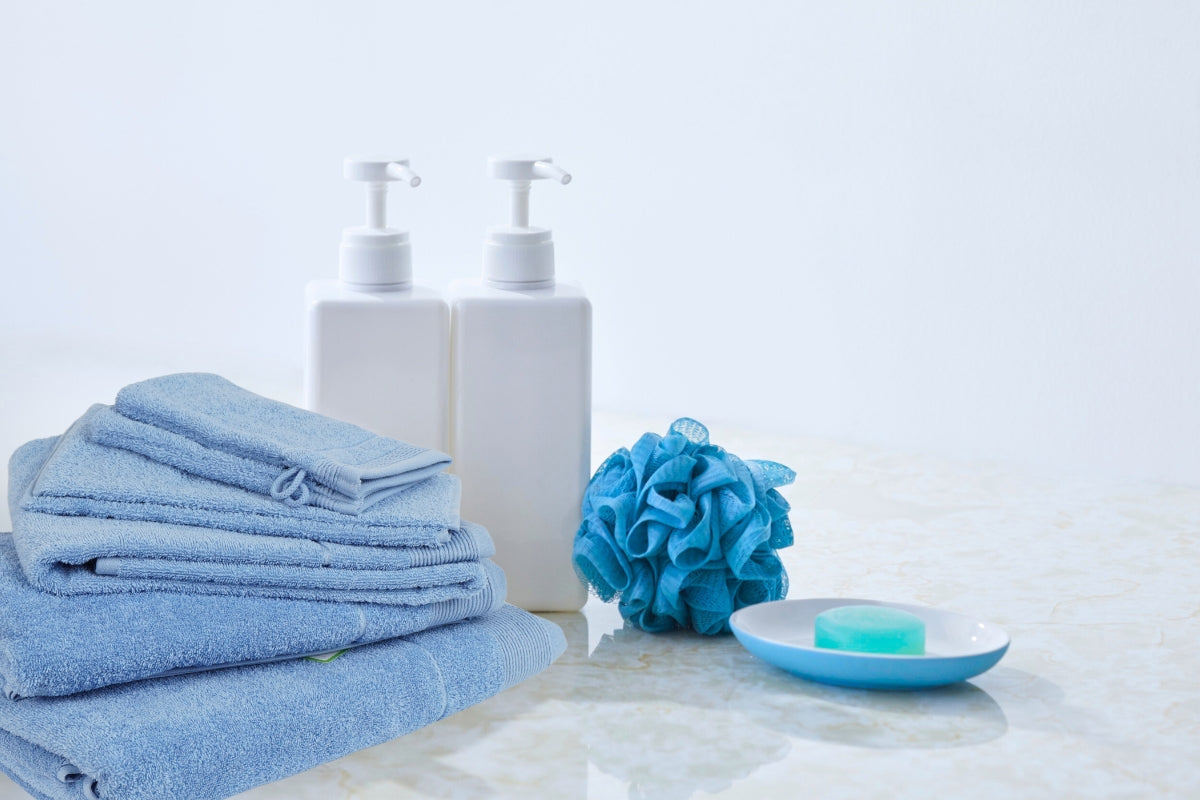 Hochwertige Frottierwäsche – Baby Blau