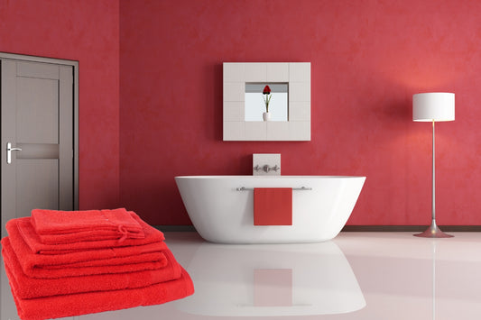 Hochwertige Frottierwäsche – Rot