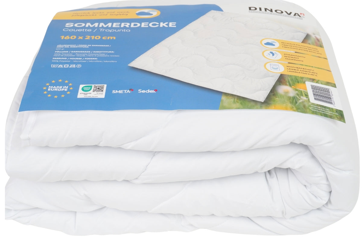 Sommerdecke 160×210 – Leicht, atmungsaktiv & OEKO-TEX®