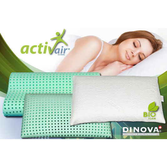 Activ Air Bio Visco Moore/Wave – Ergonomisches Nackenstützkissen