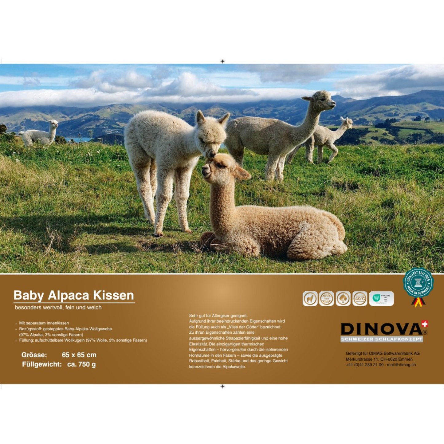 Baby Alpaca Kissen