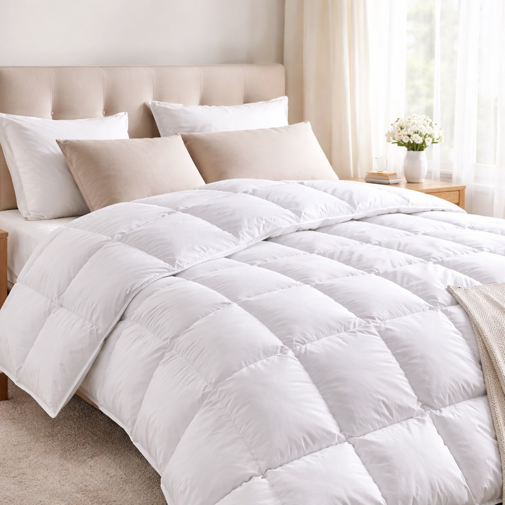 Daunenduvet Sommer leicht – 90% Daune, atmungsaktiv