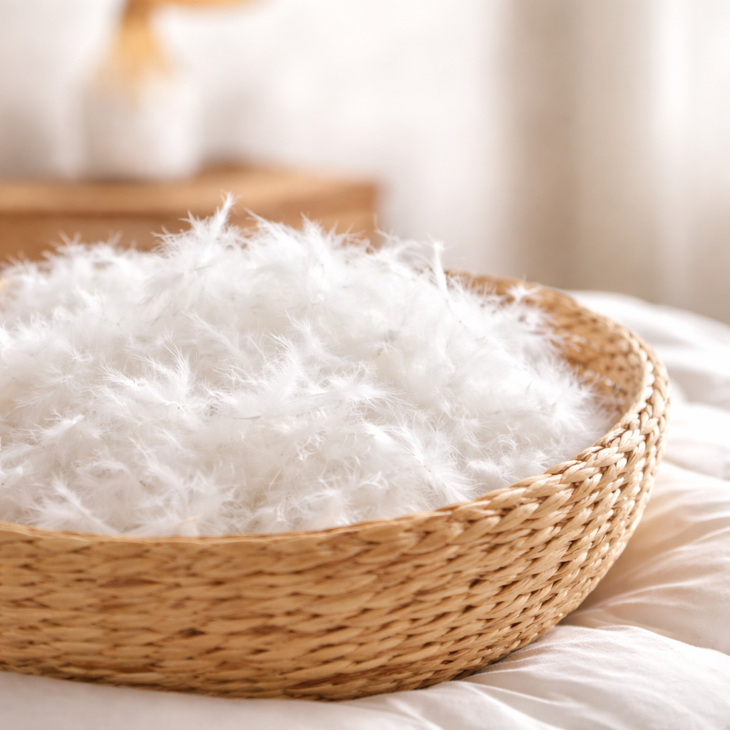 Daunenduvet Sommer leicht – 90% Daune, atmungsaktiv