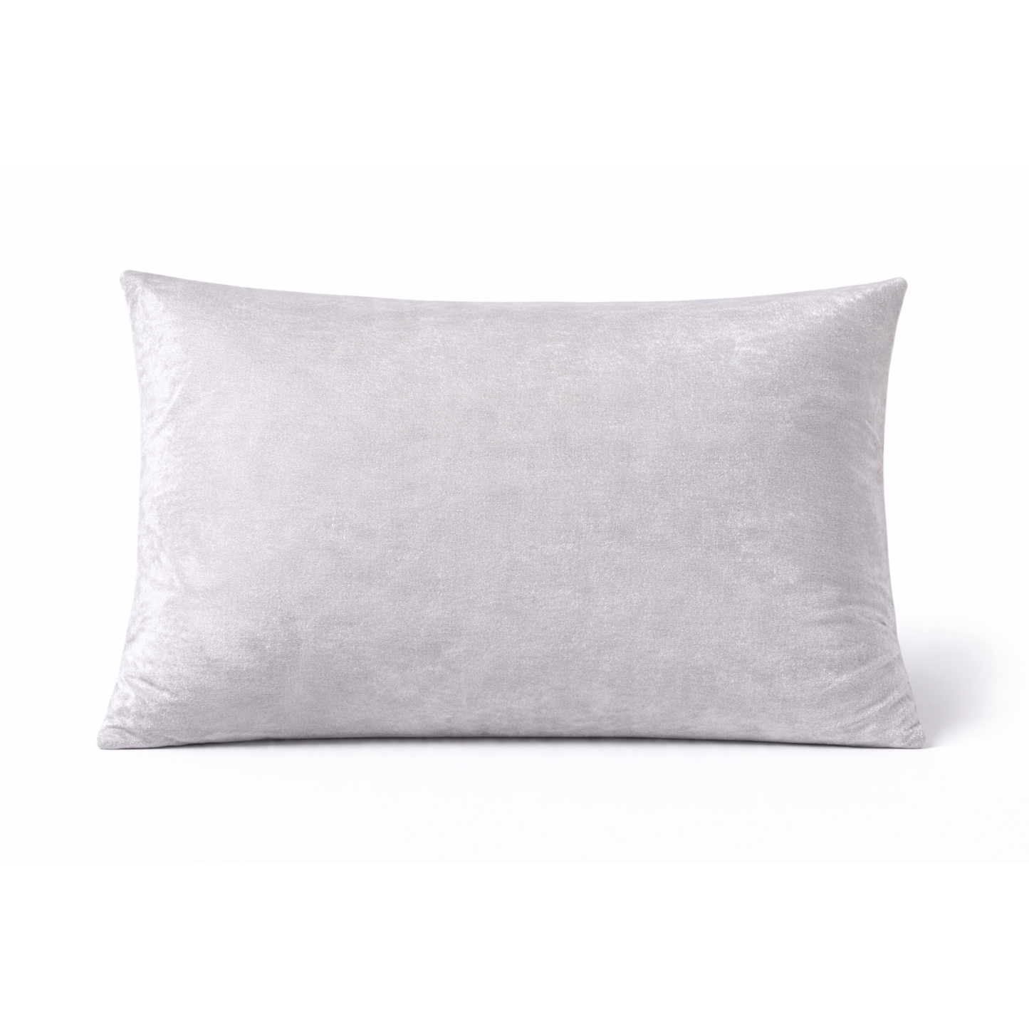 Kissenbezug Velours Silber