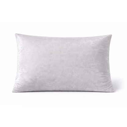 Kissenbezug Velours Silber