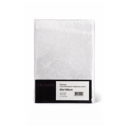 Kissenbezug Velours Silber