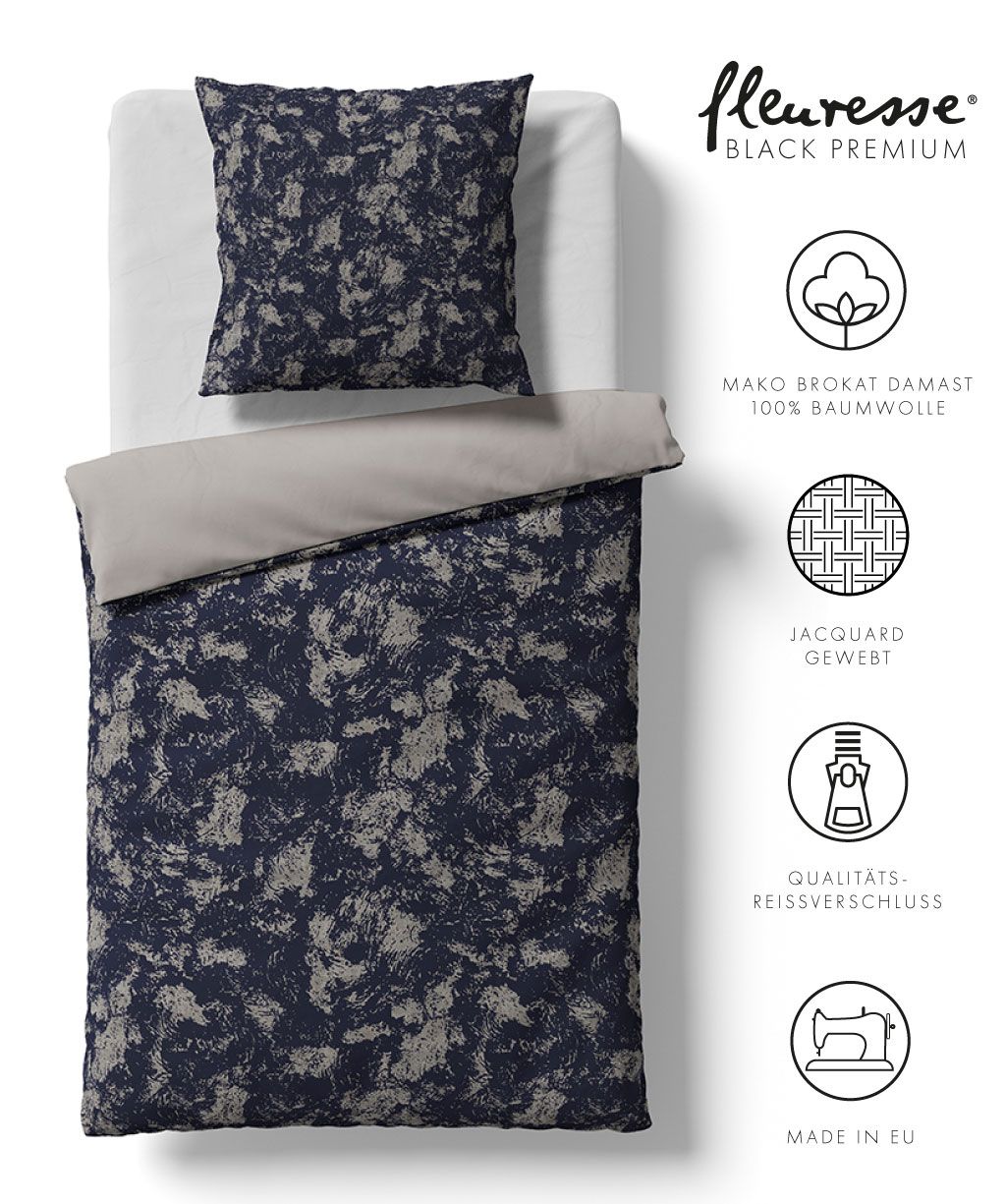 Bettwäsche Black Premium Damast