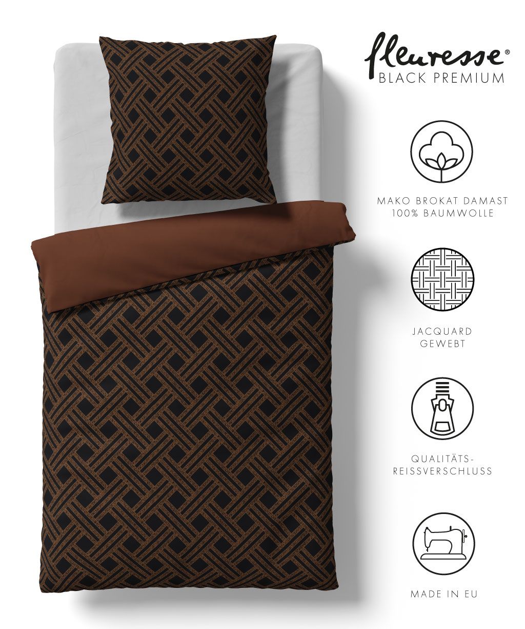 Bettwäsche Black Premium Damast