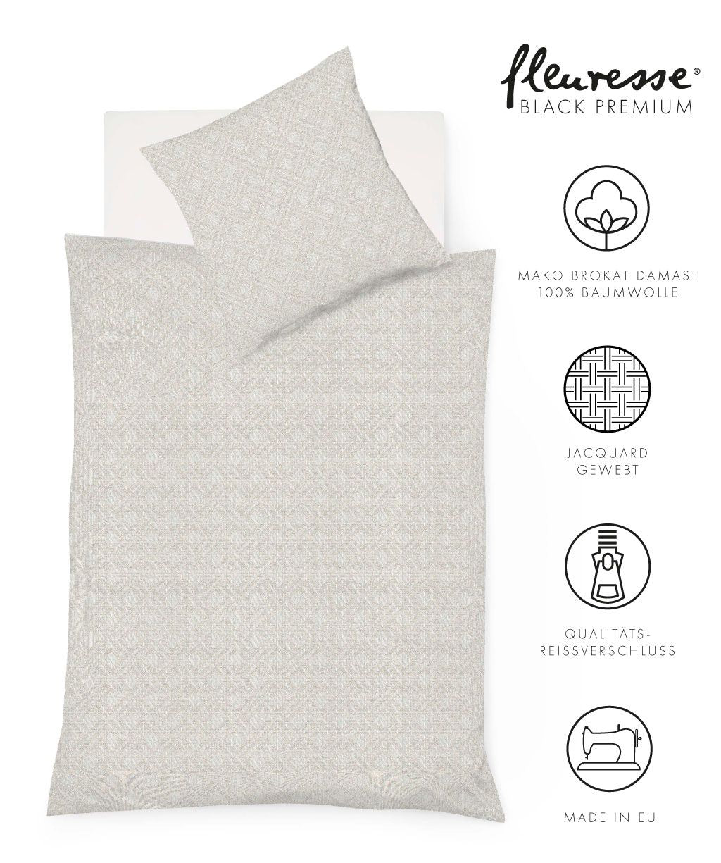 Bettwäsche Black Premium Damast