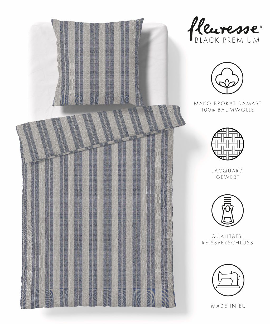 Bettwäsche Black Premium Damast