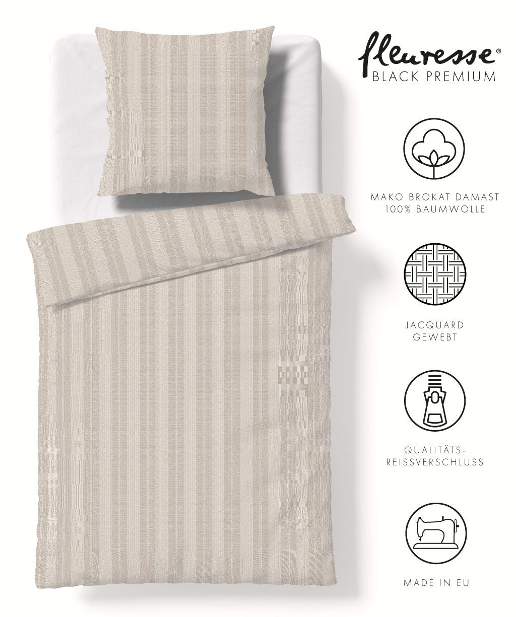 Bettwäsche Black Premium Damast