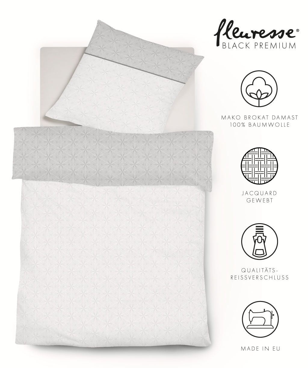 Bettwäsche Black Premium Damast
