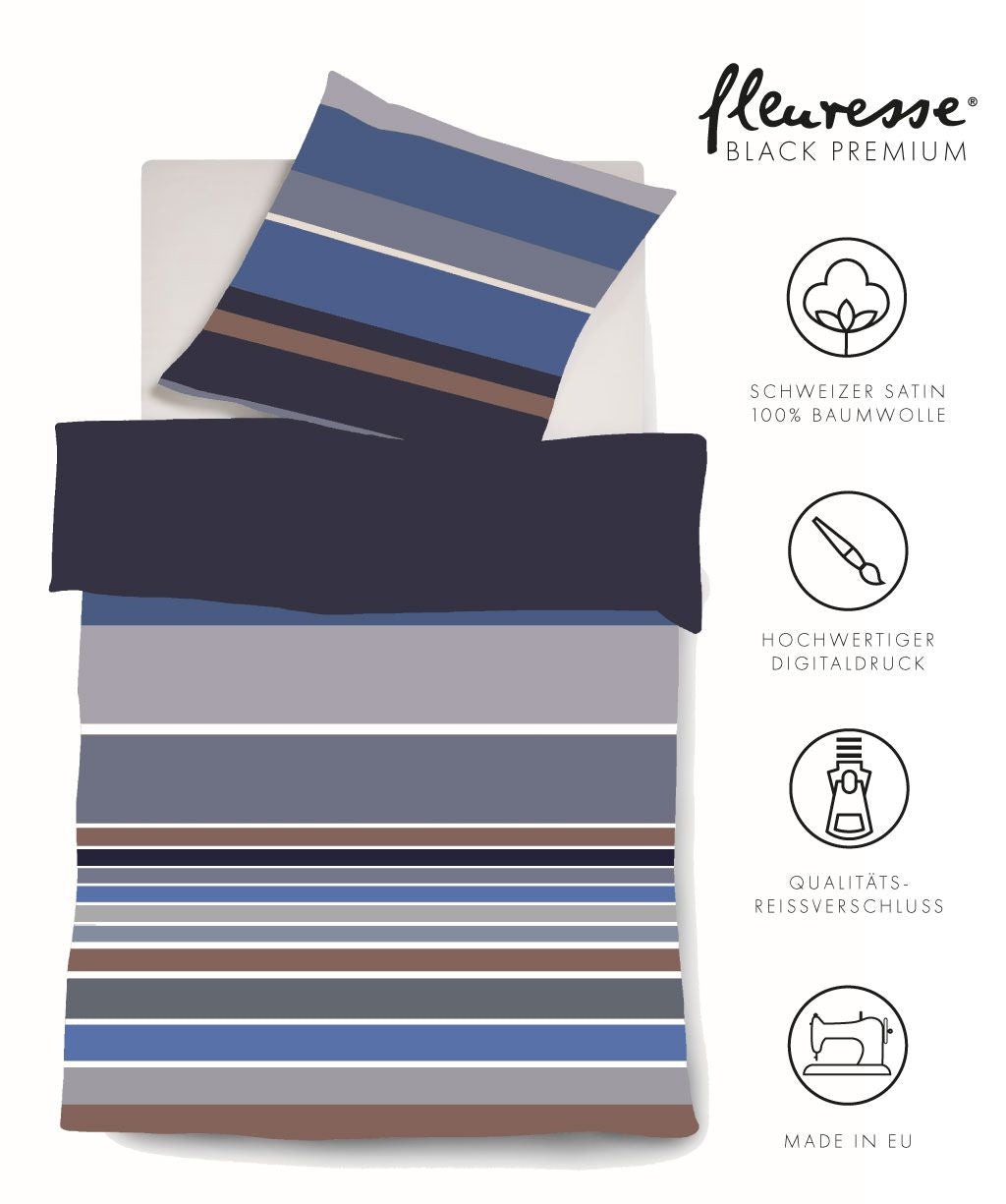 Bettwäsche Black Premium Satin