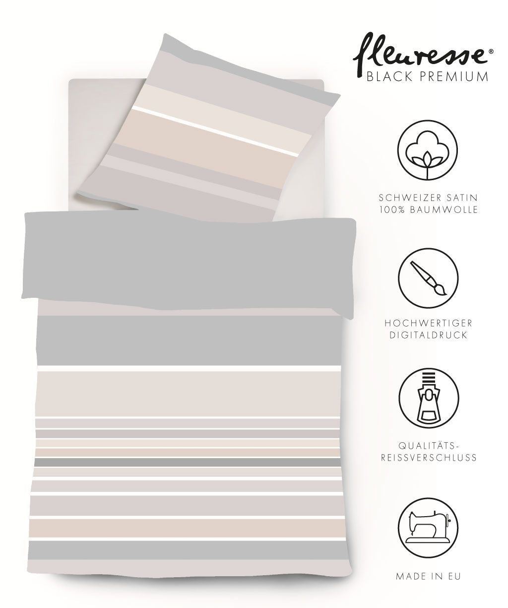 Bettwäsche Black Premium Satin