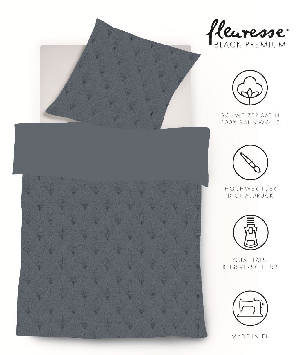 Bettwäsche Black Premium Satin