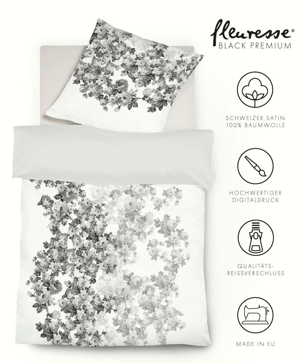 Bettwäsche Black Premium Satin