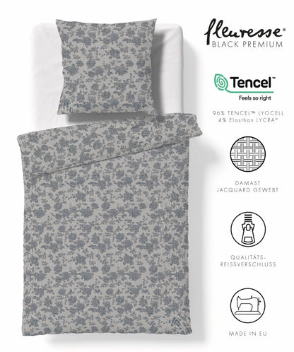 Bettwäsche Black Premium Damast aus Tencel