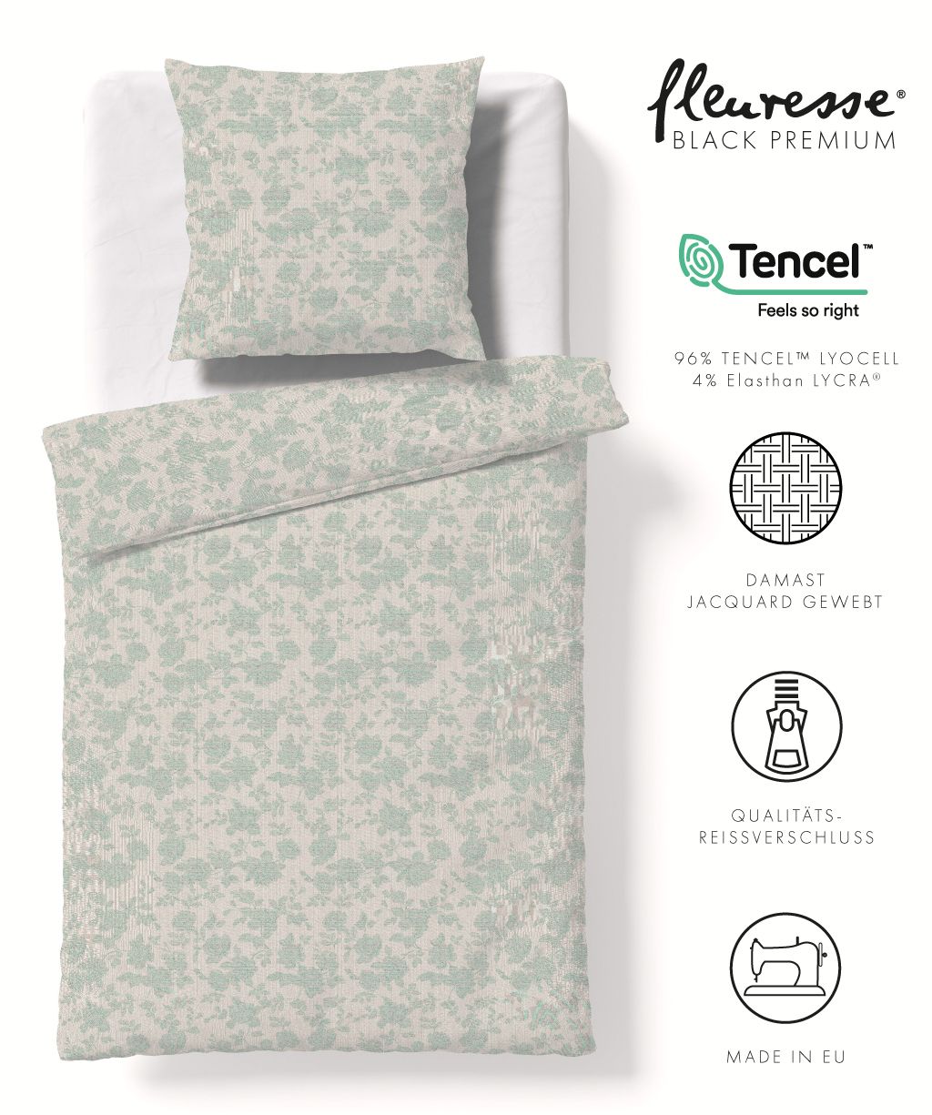 Bettwäsche Black Premium Damast aus Tencel
