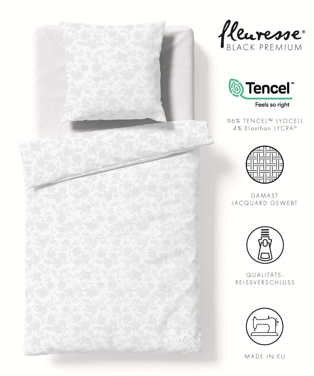 Bettwäsche Black Premium Damast aus Tencel