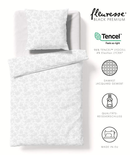 Bettwäsche Black Premium Damast aus Tencel