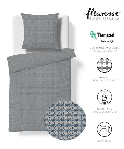 Bettwäsche Black Premium Damast aus Tencel