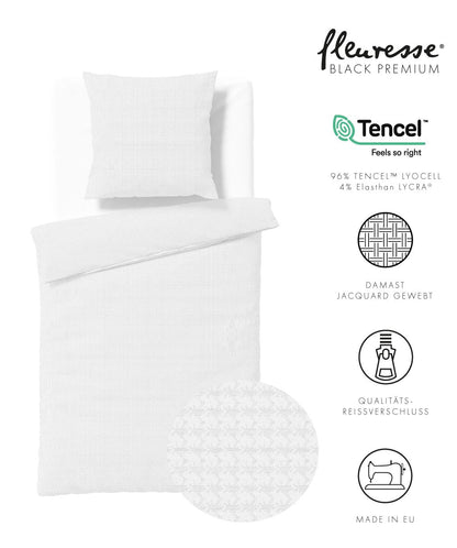 Bettwäsche Black Premium Damast aus Tencel