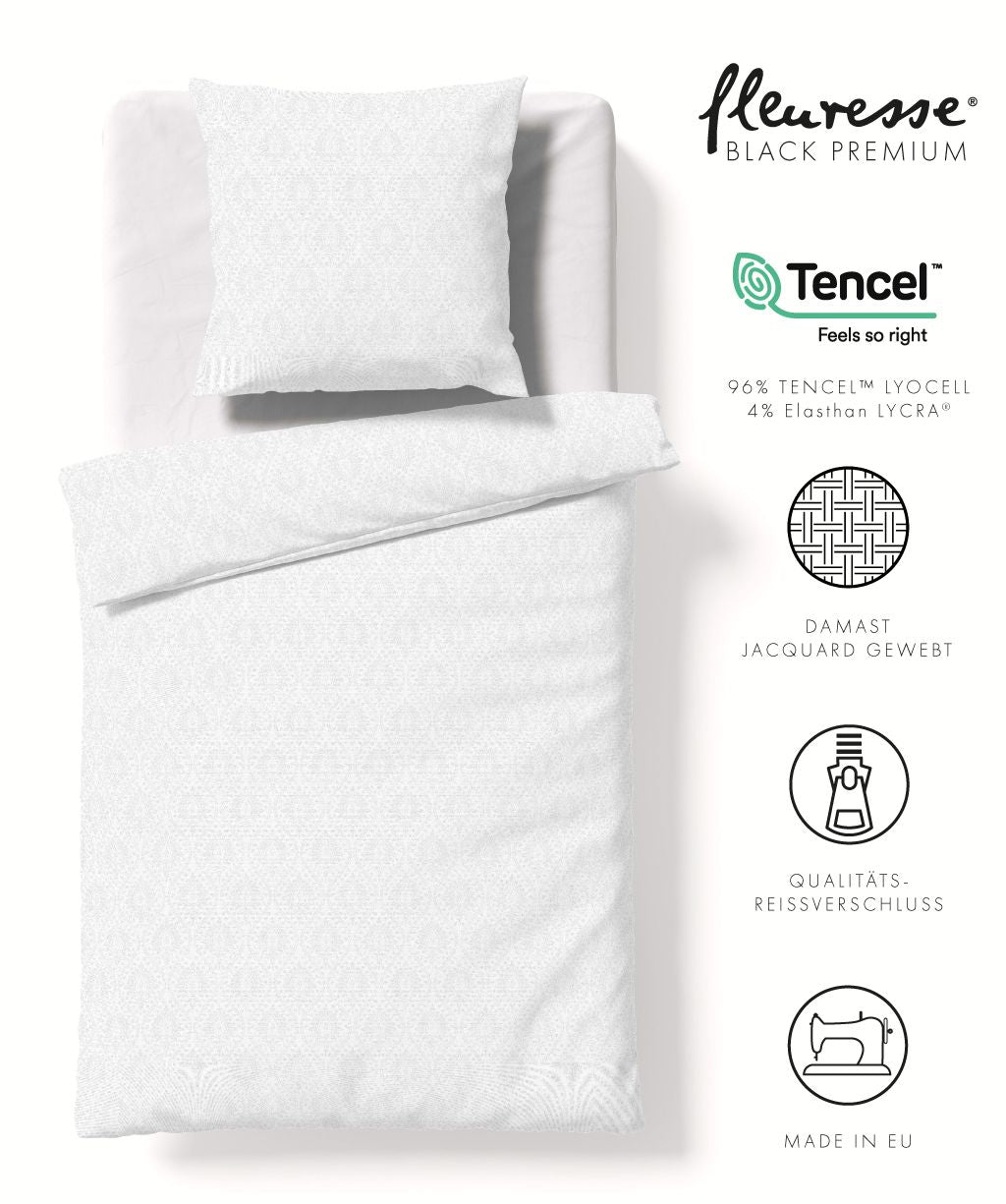 Bettwäsche Black Premium Damast aus Tencel