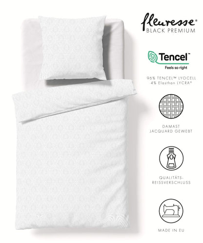 Bettwäsche Black Premium Damast aus Tencel