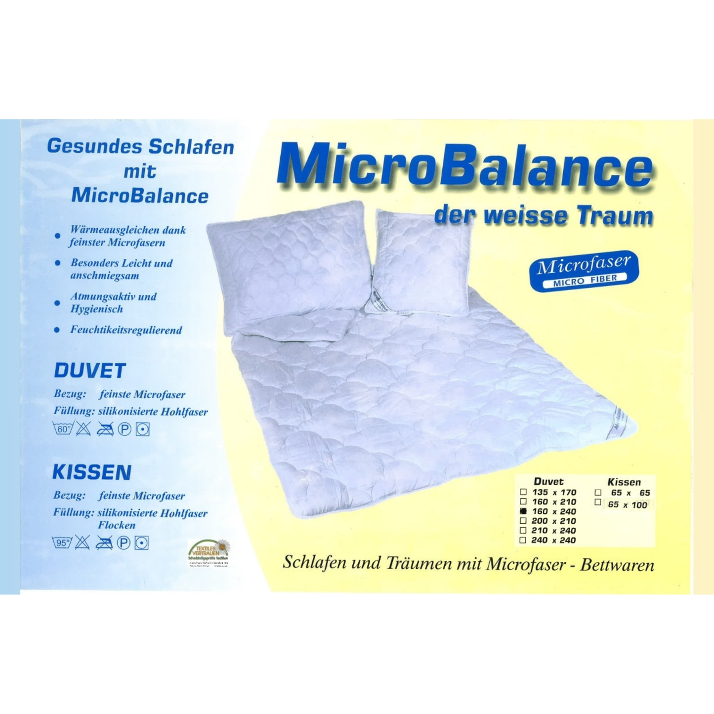 MicroBalance Duvet – Leichtes & Hygienisches Microfaser Duvet