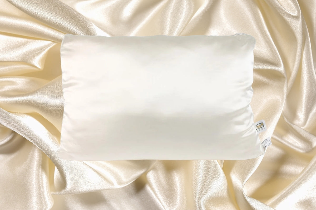 Seidenkissen 65x100 cm – edles Kissen mit Mulberry Seidenbezug