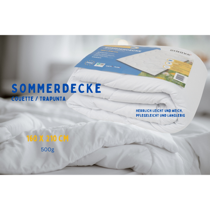 Sommerdecke 160×210 – Leicht, atmungsaktiv & OEKO-TEX®